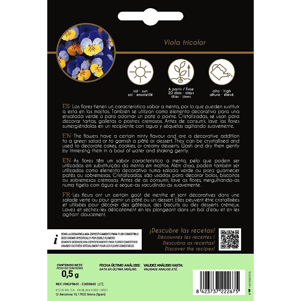 Rocalba edible pansy flower seeds