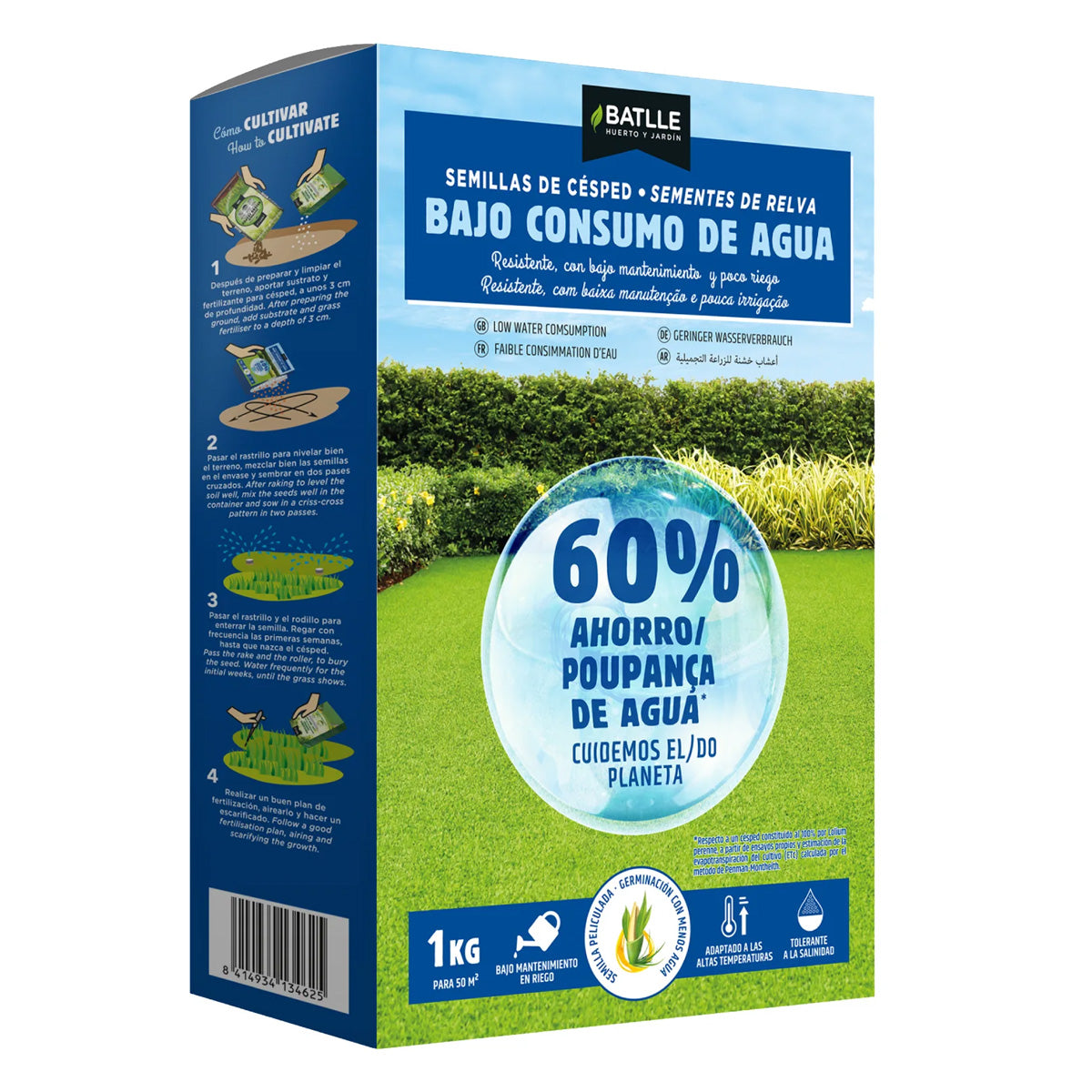 Waterbesparende gazonspaan Batlle 1 kg