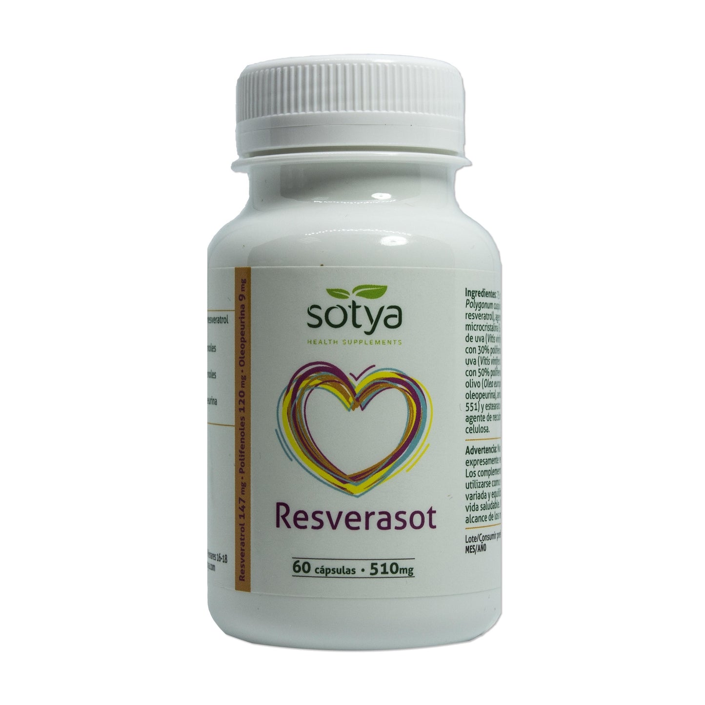 Resverasot Sotya 510 mg. 60 kapslar