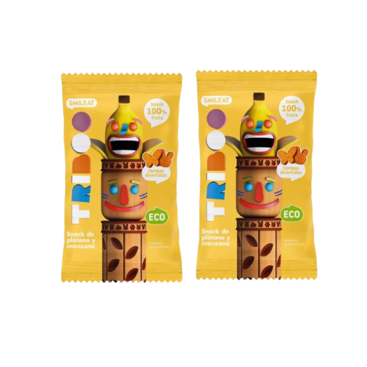 Zestaw 2x przekąski jabłkowo-bananowe ECO 25 g, Triboo