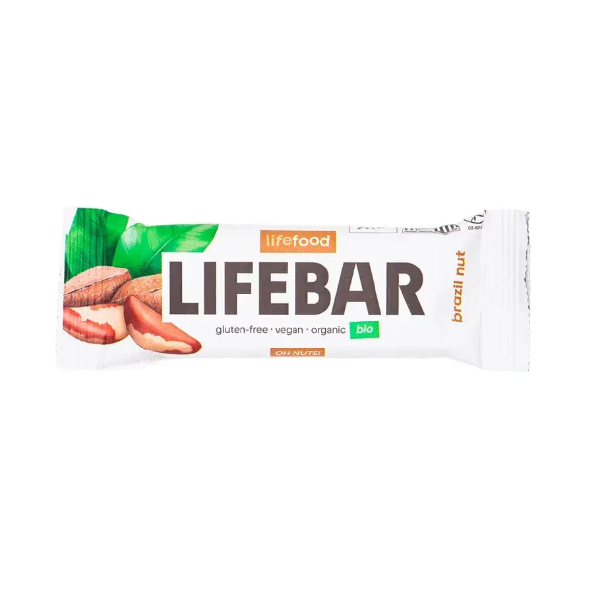 Organic Brazil nut bar 40 g Lifebar, Life Food