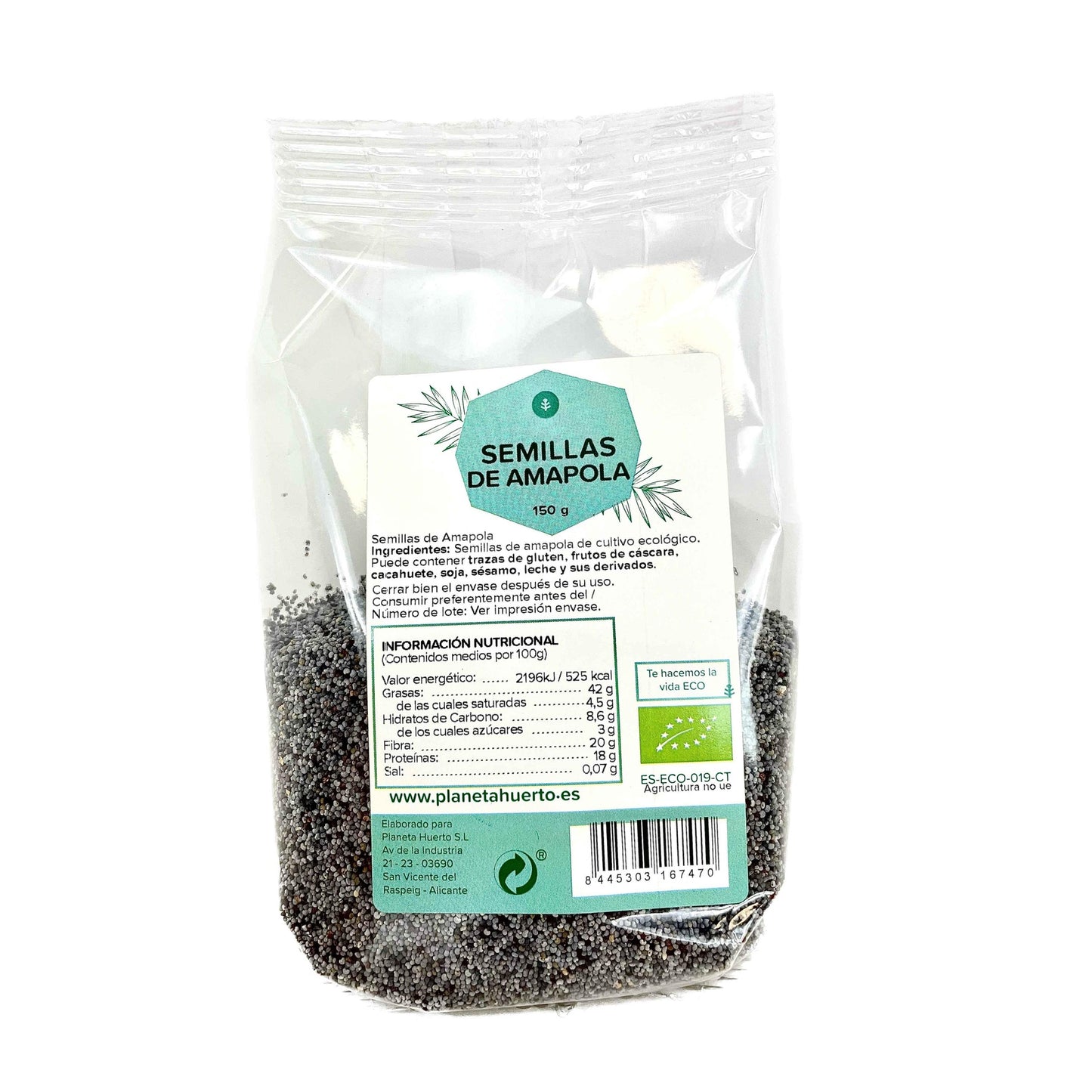 Graines de pavot ECO Planeta Huerto 150 g
