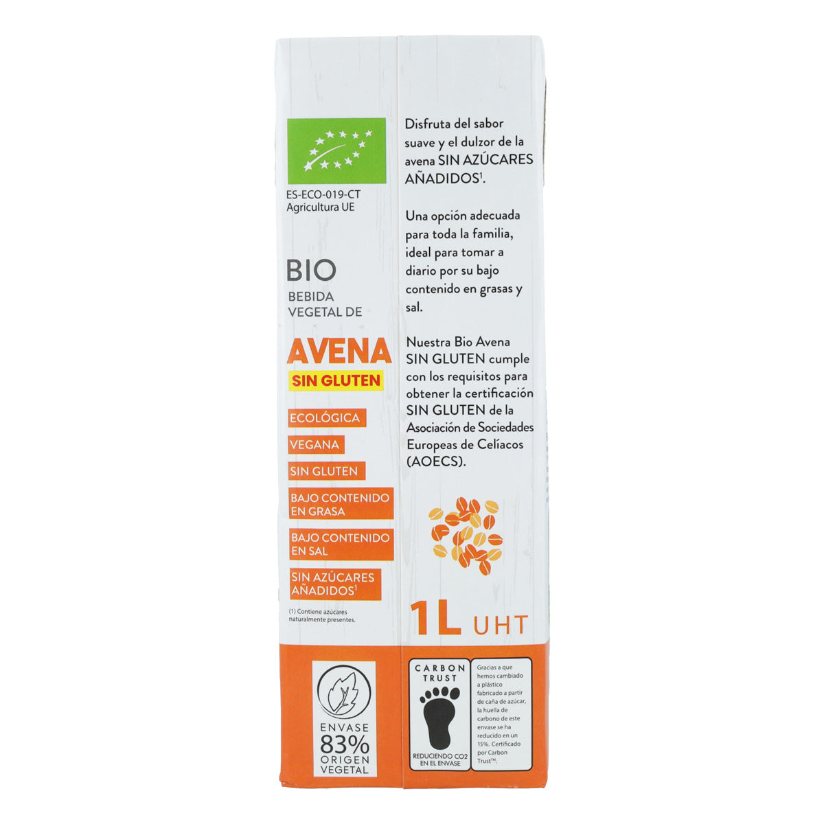 4er-Pack glutenfreier Bio-Haferdrink Sol Natural 1 l