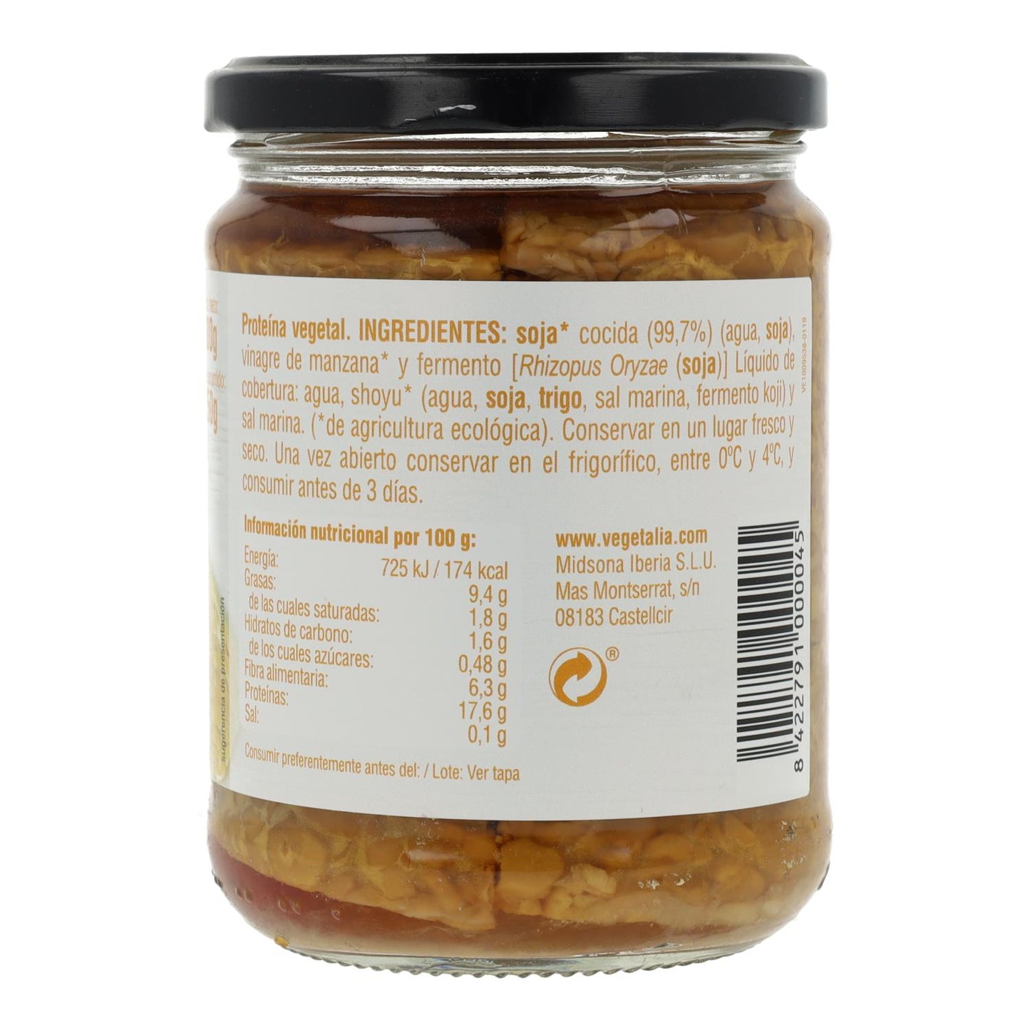 Tempe de Soja Vegetalia 250gr