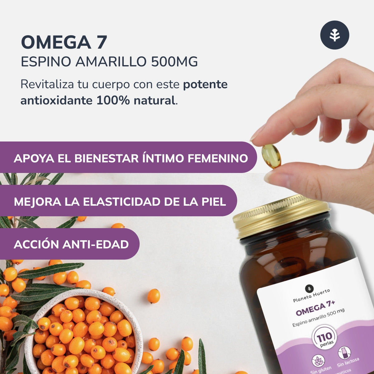 Confezione 3xOmega 7 Olivello spinoso Planet Orchard 180 Perle