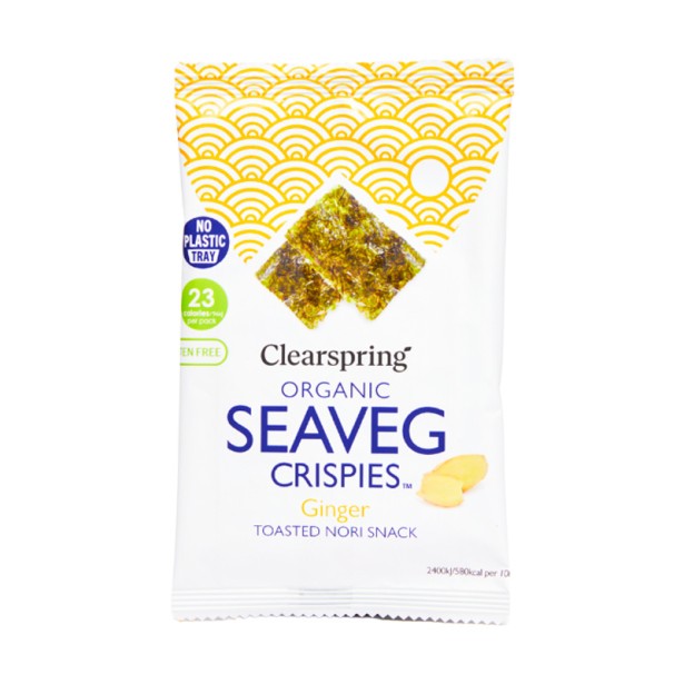 Clearspring Organic Ginger Nori Seaweed Snack 4 g