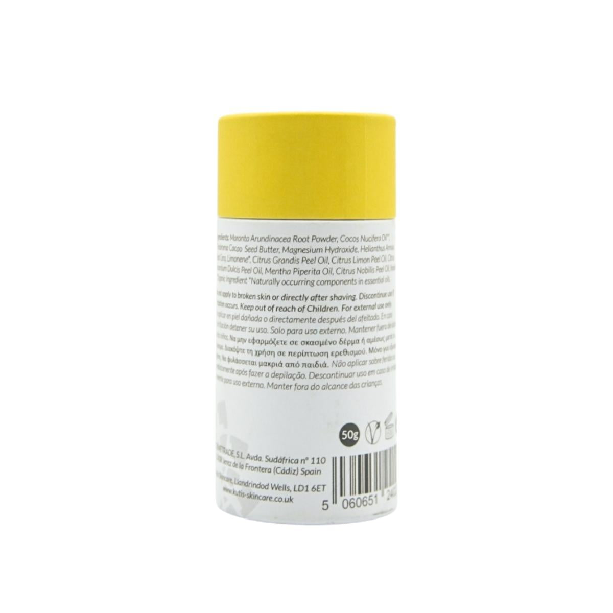 Veganistische deodorant zonder bicarbonaat, met grapefruit en mandarijn 50 g