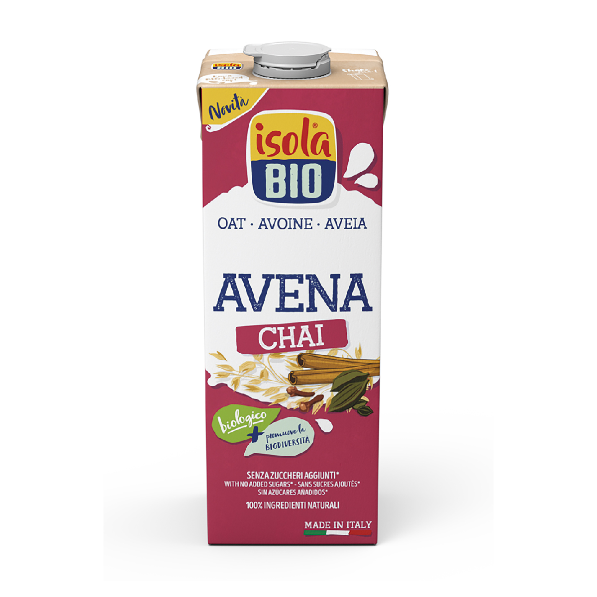 Boisson à l'avoine Chai BIO Isola Bio 1 L