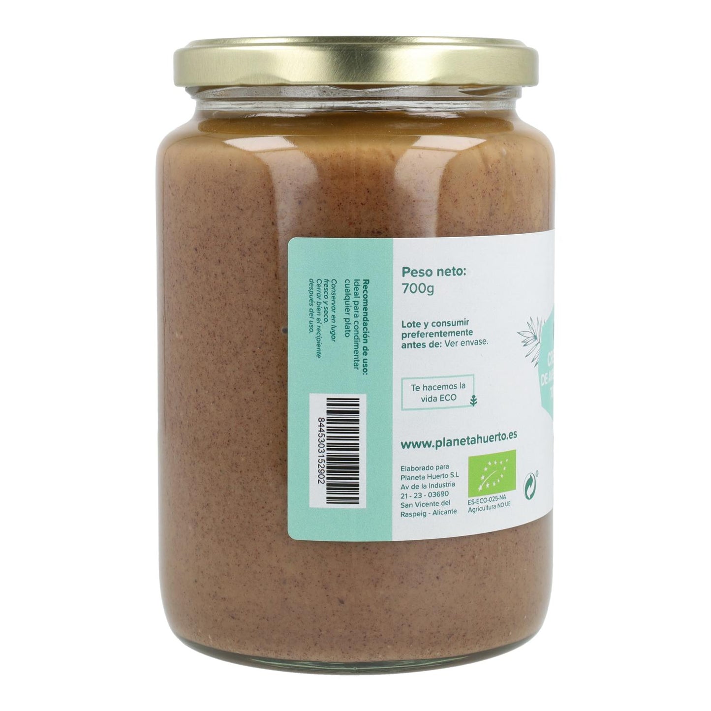 Crema de Avellanas ECO Planeta Huerto
