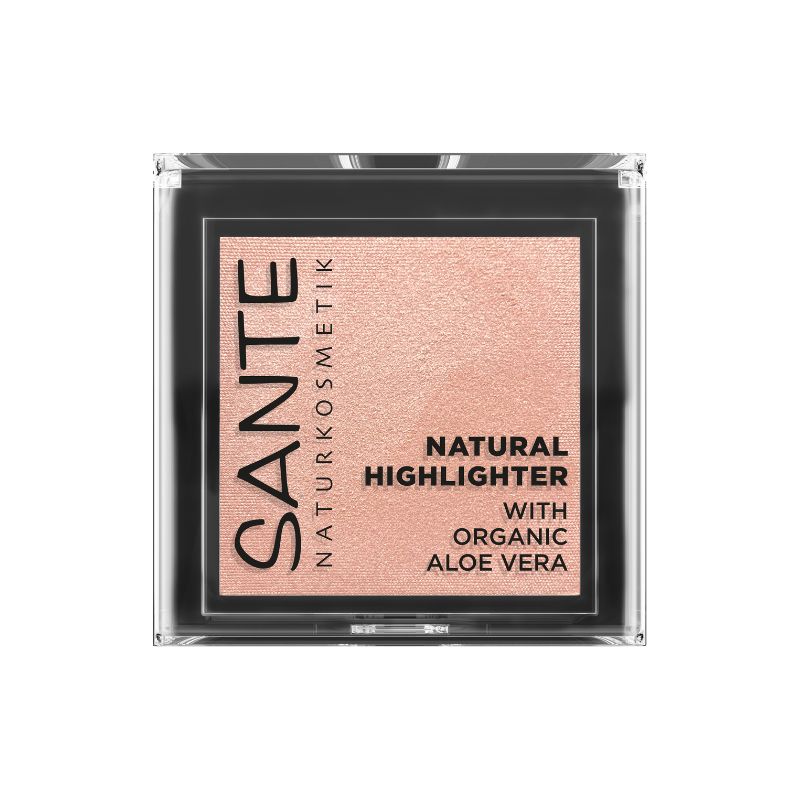 Natural Highlighter 02 Glowy Ros, Sante, 7 g