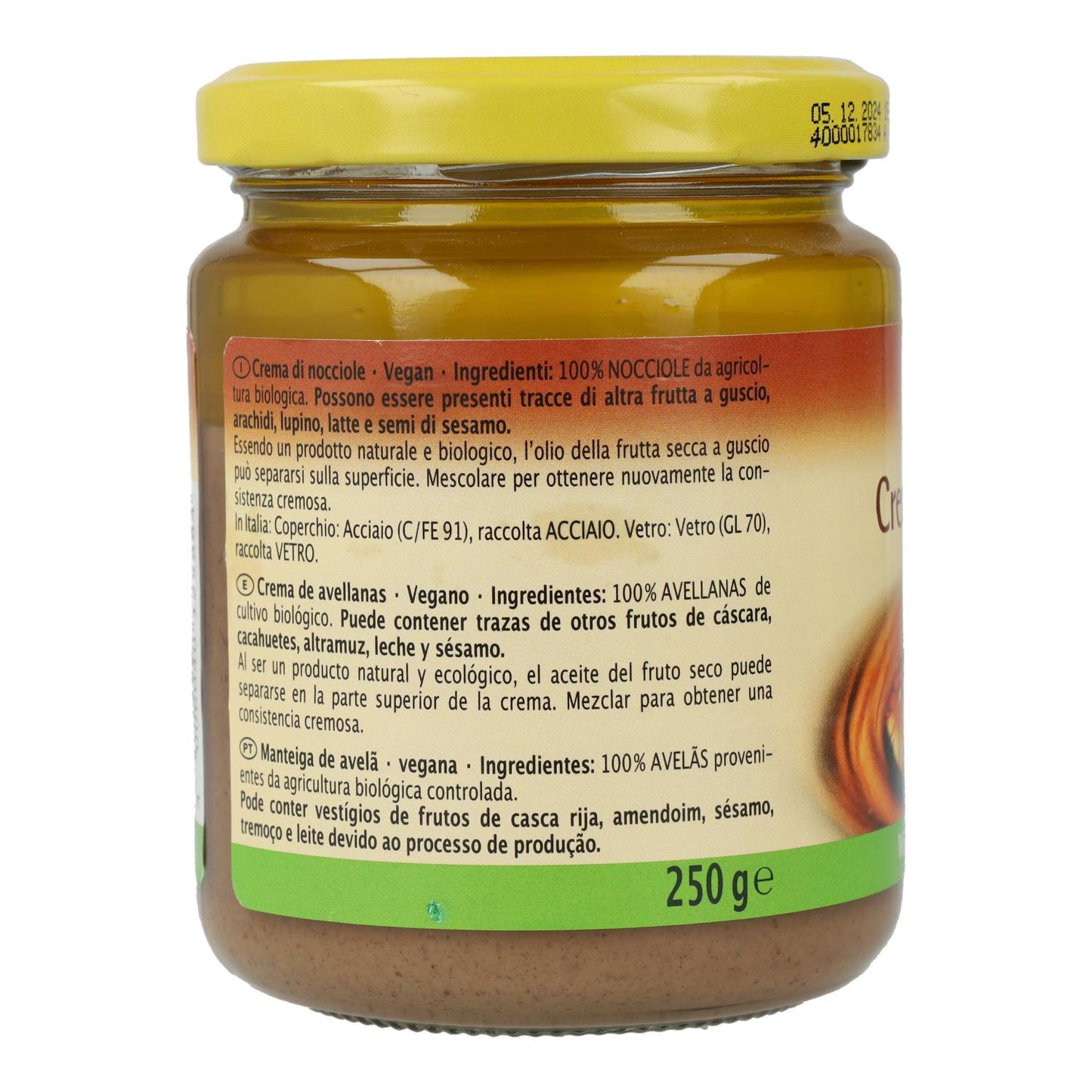 Bio-Haselnusscreme Rapunzel 250 g