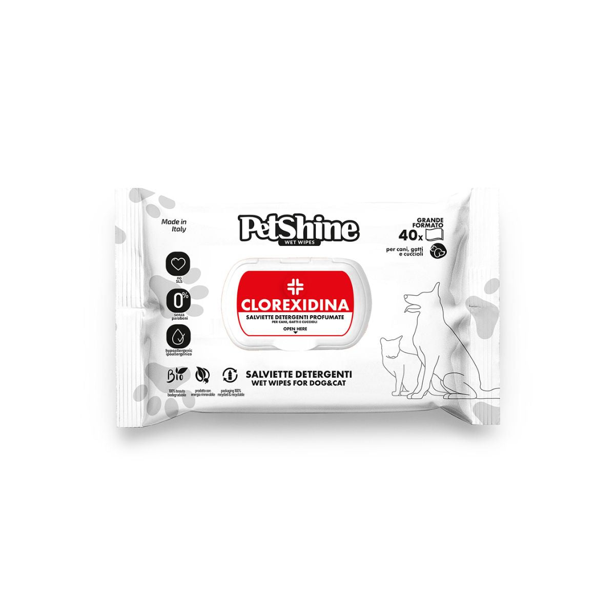 Chusteczki higieniczne dla psów/kotów, chlorheksydyna Trixie, 40 szt.