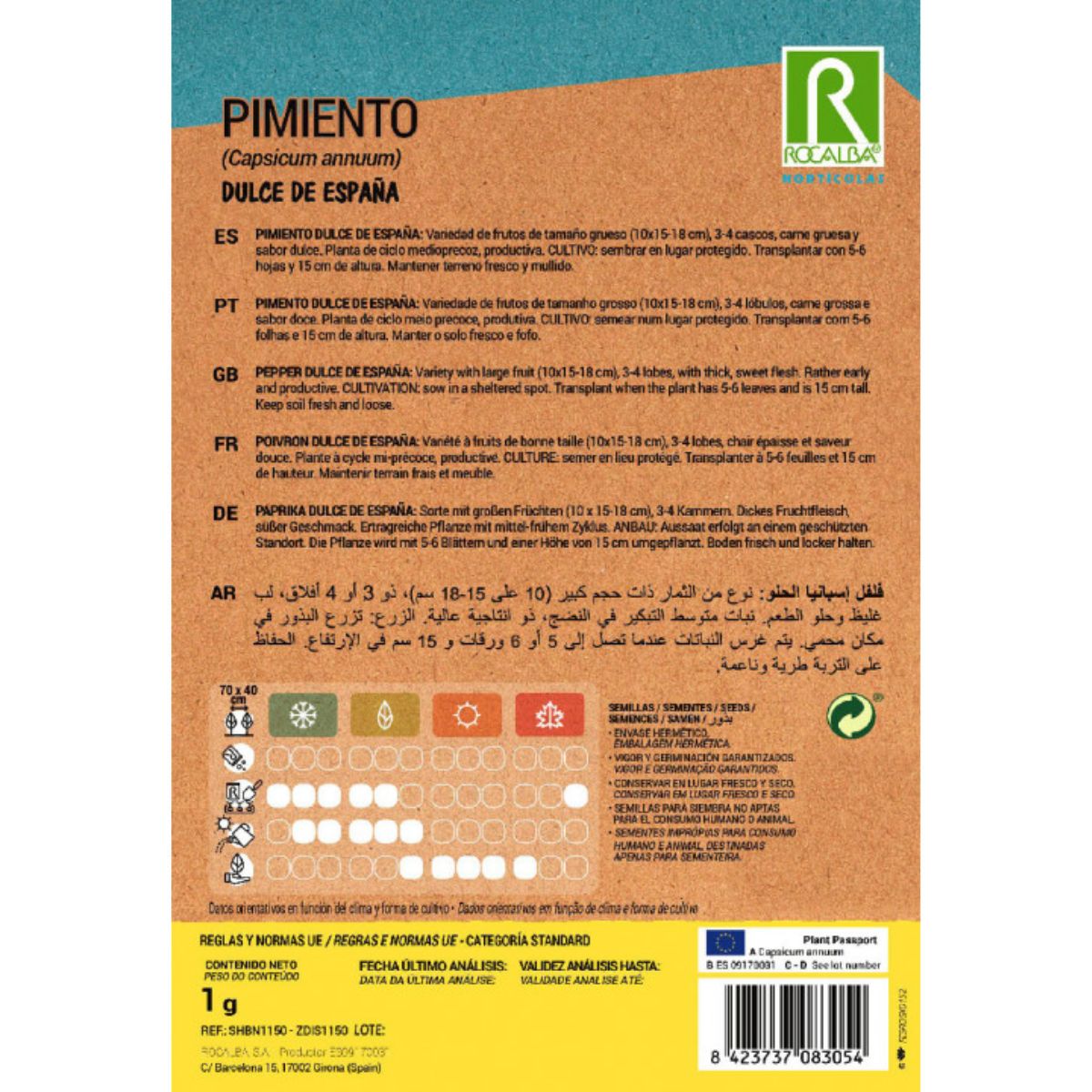 Süßpaprikasamen aus Spanien