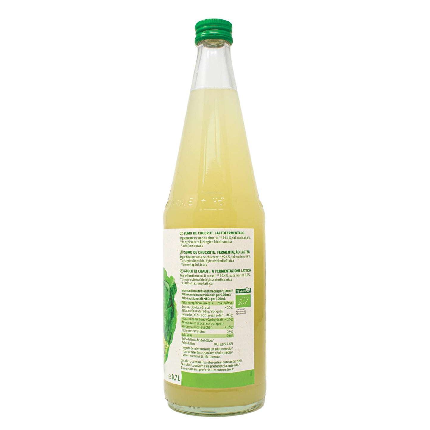 Voelkel Lacto-fermented Sauerkraut Juice 700ml