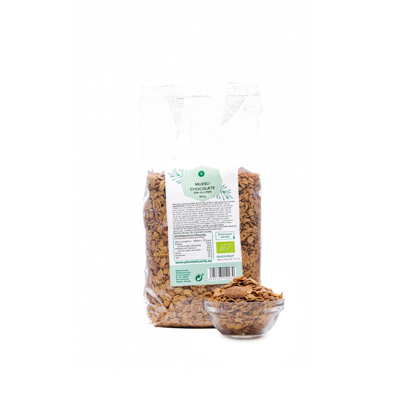 Bezglutenowe Musli Czekoladowe ECO Planeta Huerto 500 g