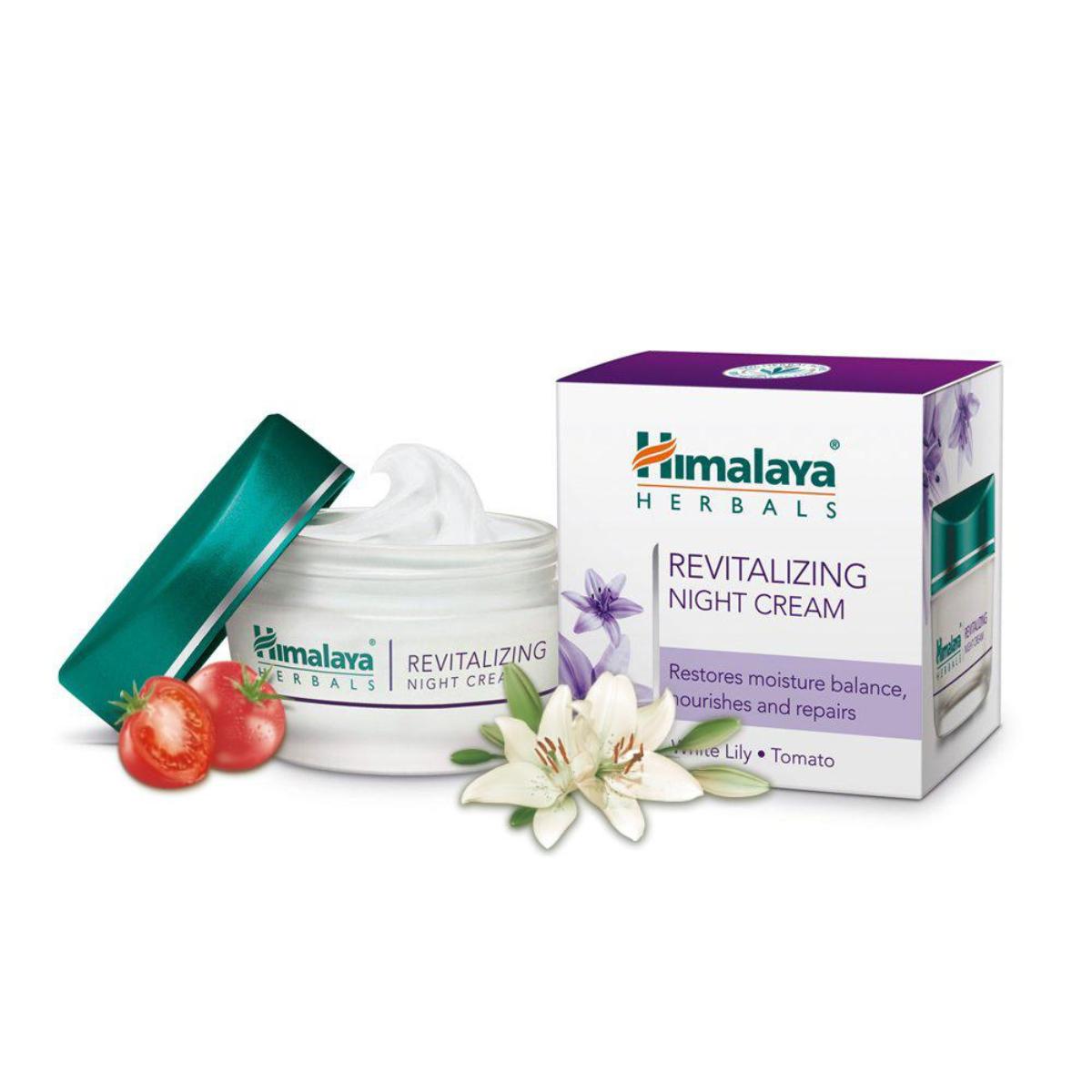 Crema de noche revitalizante mass herbal Himalaya 50 ml