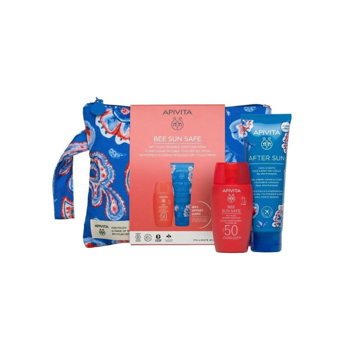 Invisible Dry Touch Facial Fluid SPF50 + FREE express beauty and facial cleanser