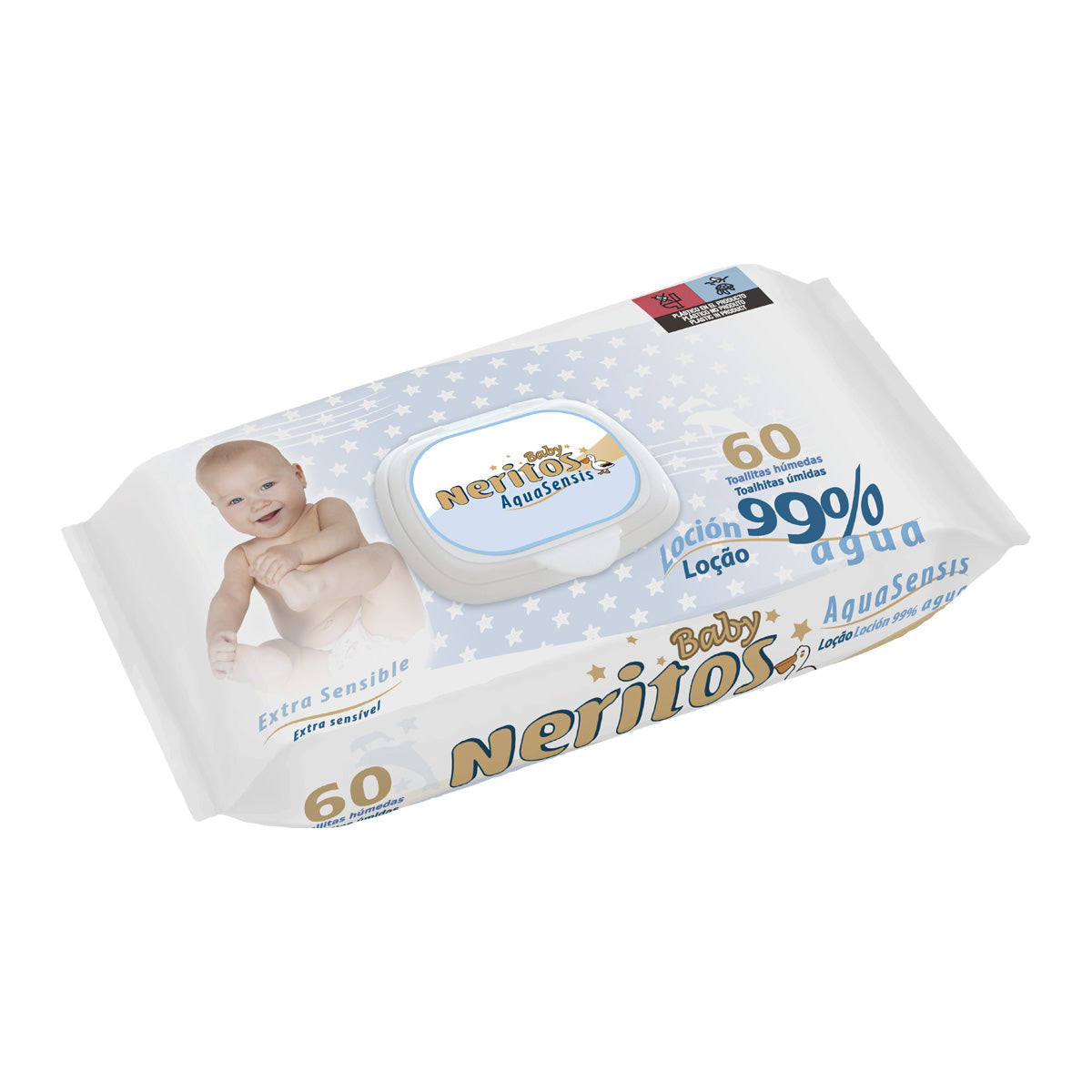 Chusteczki Neritos Baby Aquasensis 60 szt.