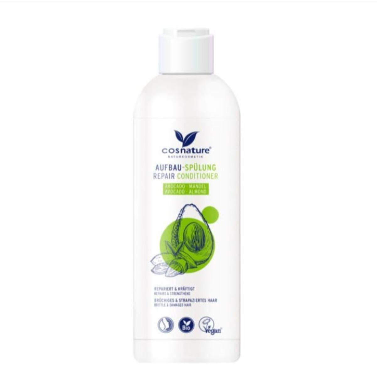 Après-shampooing réparateur aux amandes et à l'avocat BIO Cosnature 250 ml