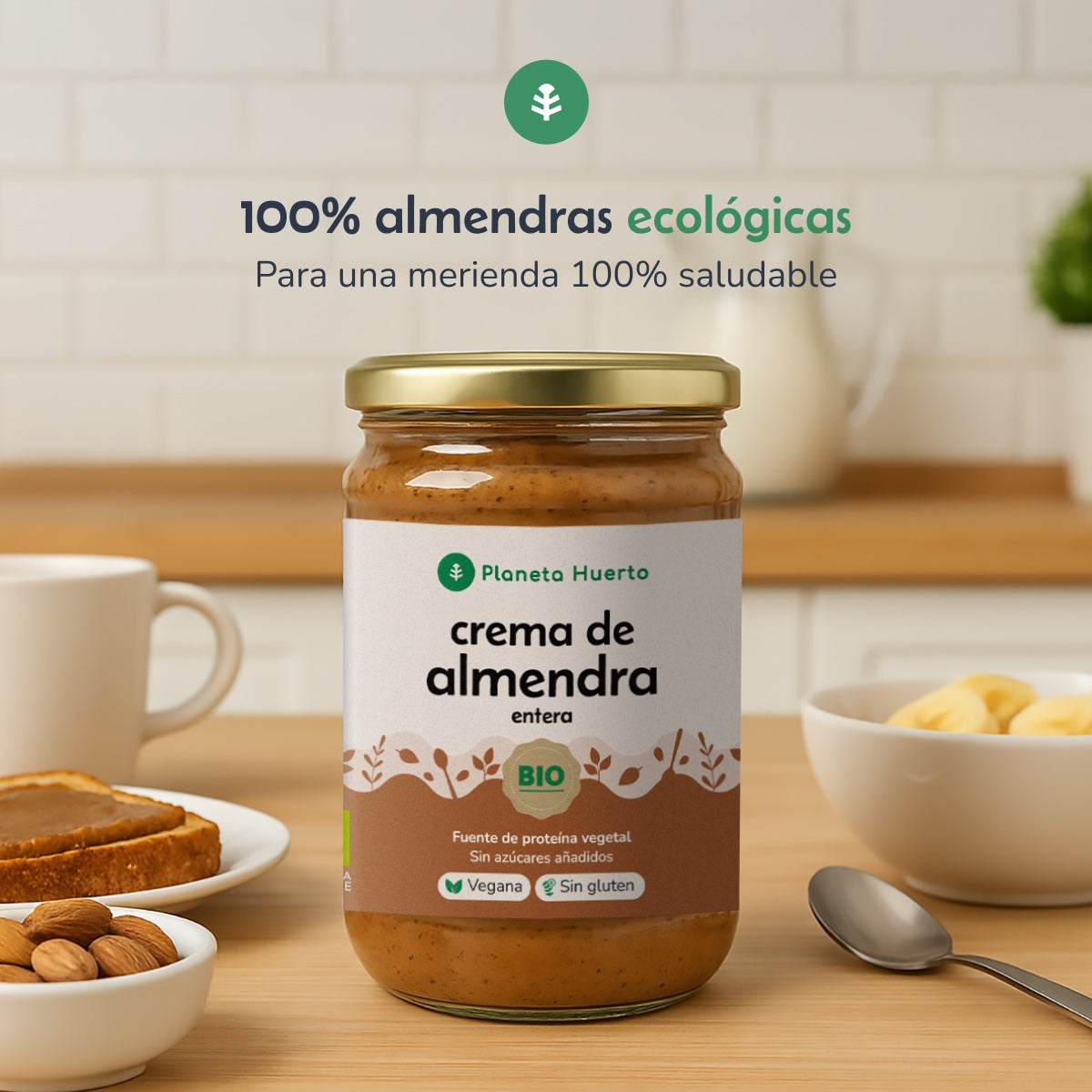 Hel mandelgrädde ECO Planeta Huerto 350 g