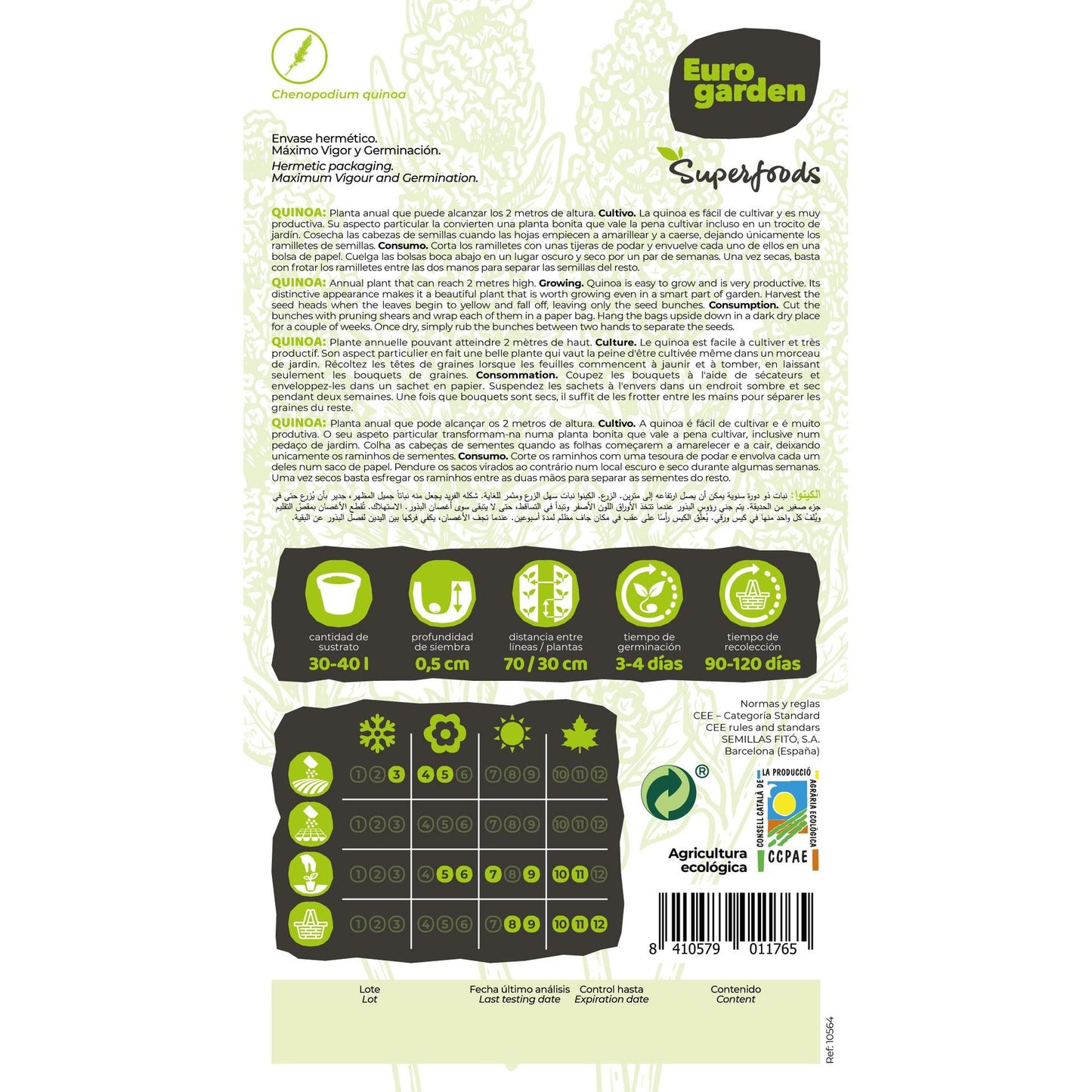 Ekologiska quinoafrön Vitalfoods