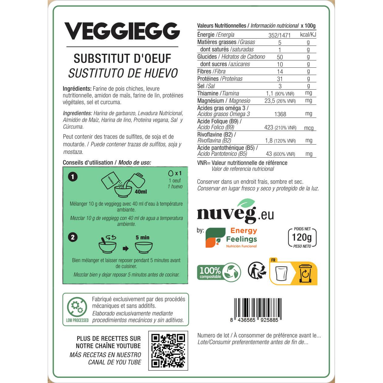 Veggieegg Nuveg 120 g