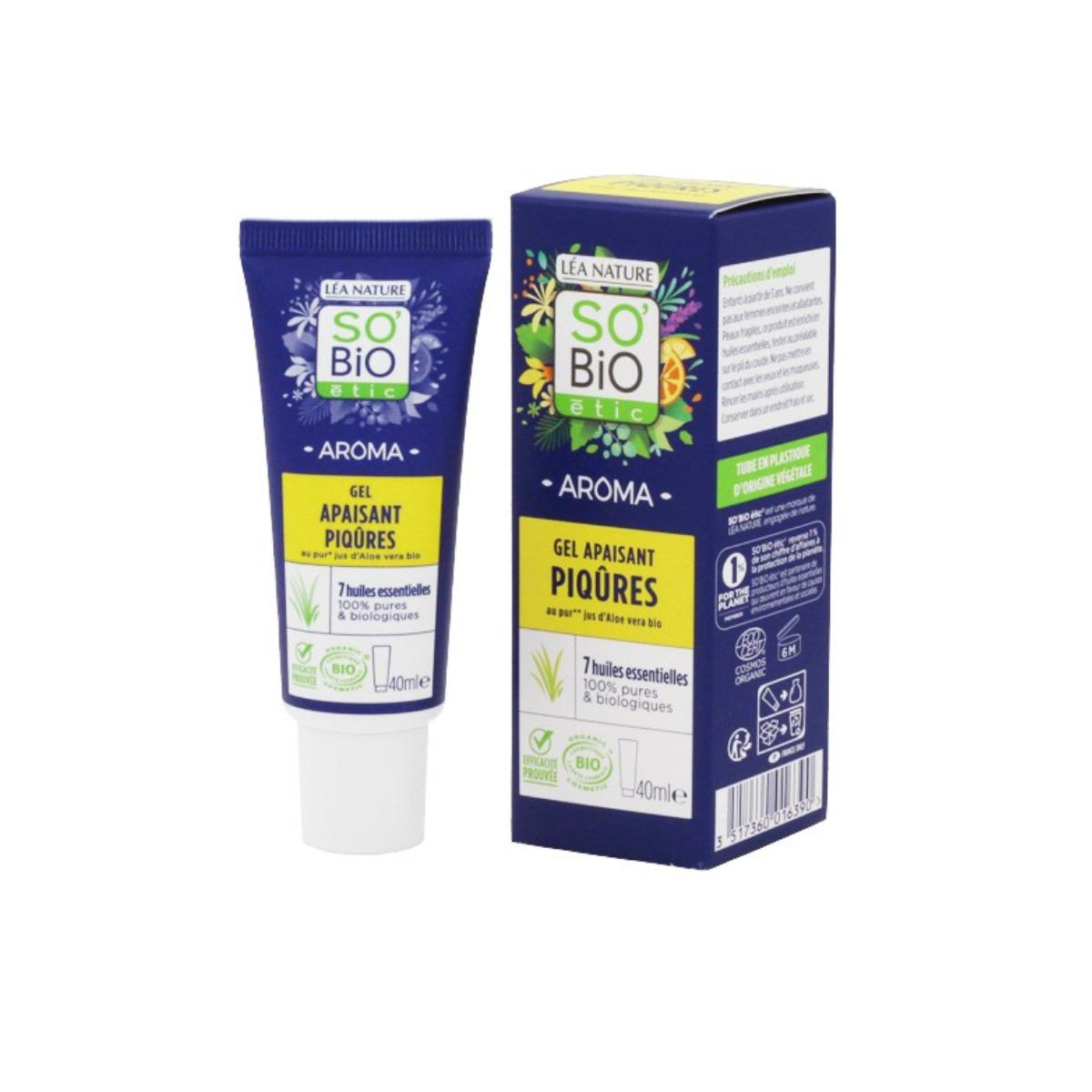 So'Bio étic beruhigendes Gel nach Insektenstichen 40 ml