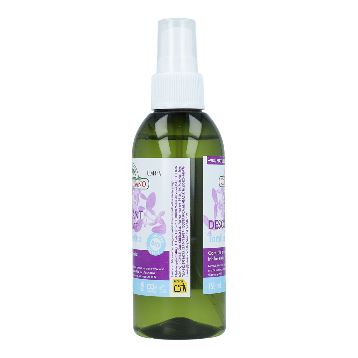 Lot de 5 déodorants au thym Corpore Sano 150 ml
