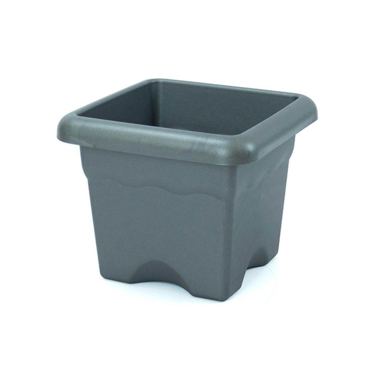 Anthracite square terra pot 33 x 33 x 27