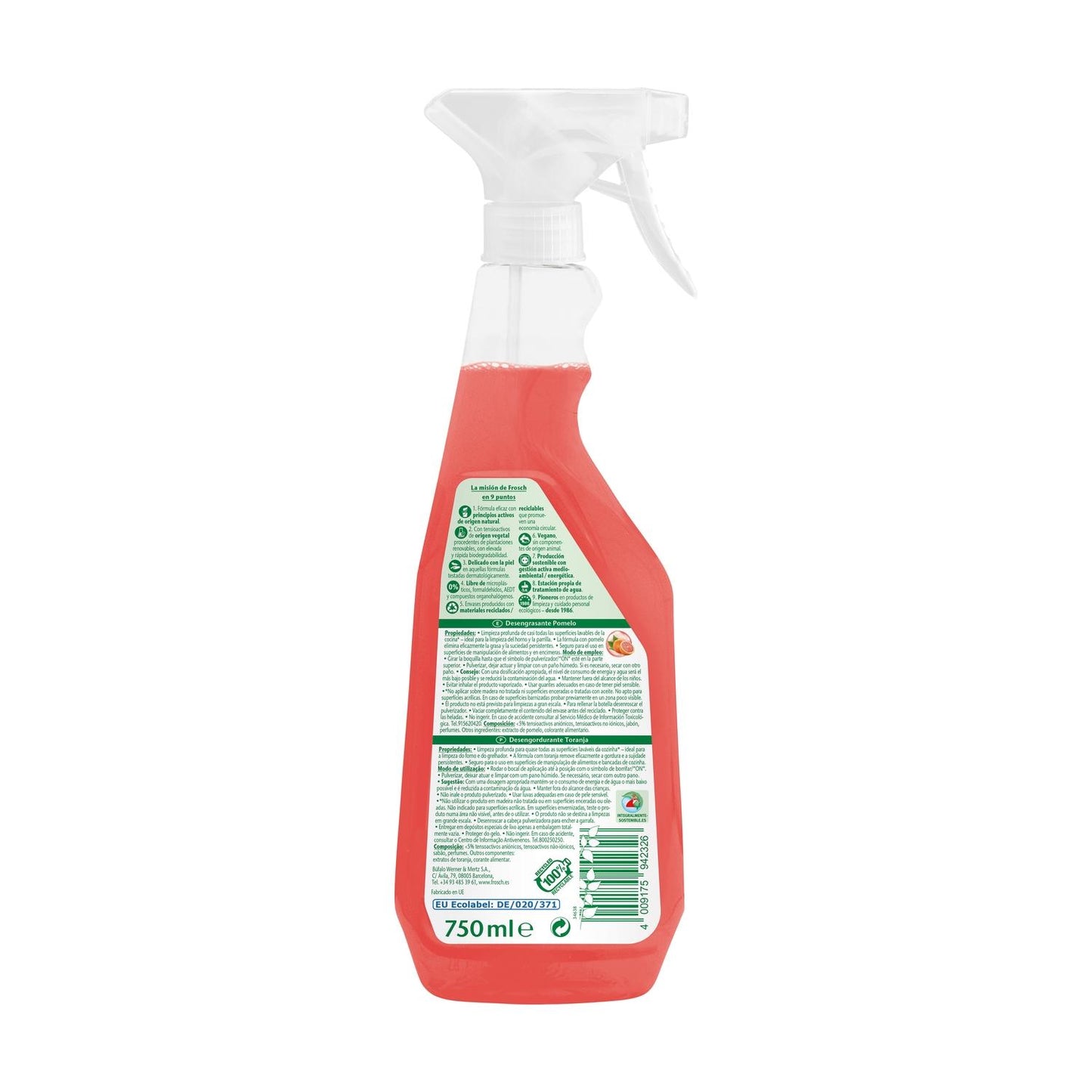 Zestaw 10x Środek odtłuszczający grejpfrutowy Frosch