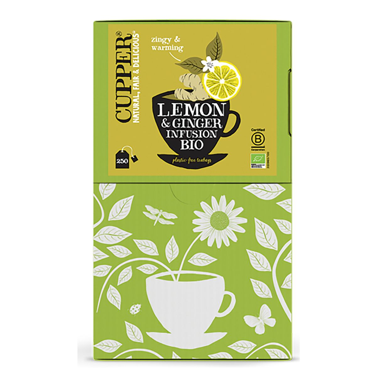 Infusion citron et gingembre bio Cupper 250 sachets