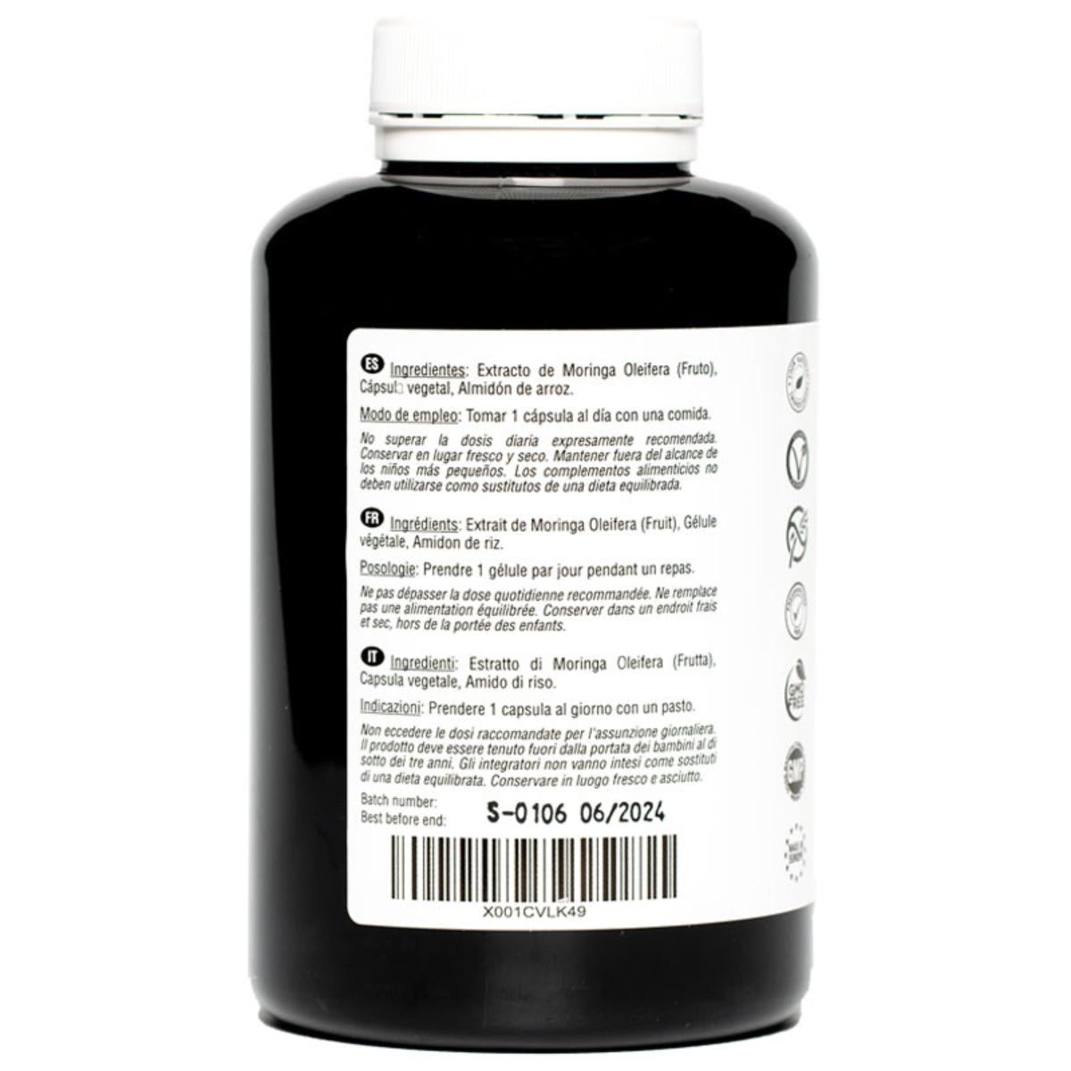 Moringa oleifera 6000 mg 180 gélules végétaliennes Hivital