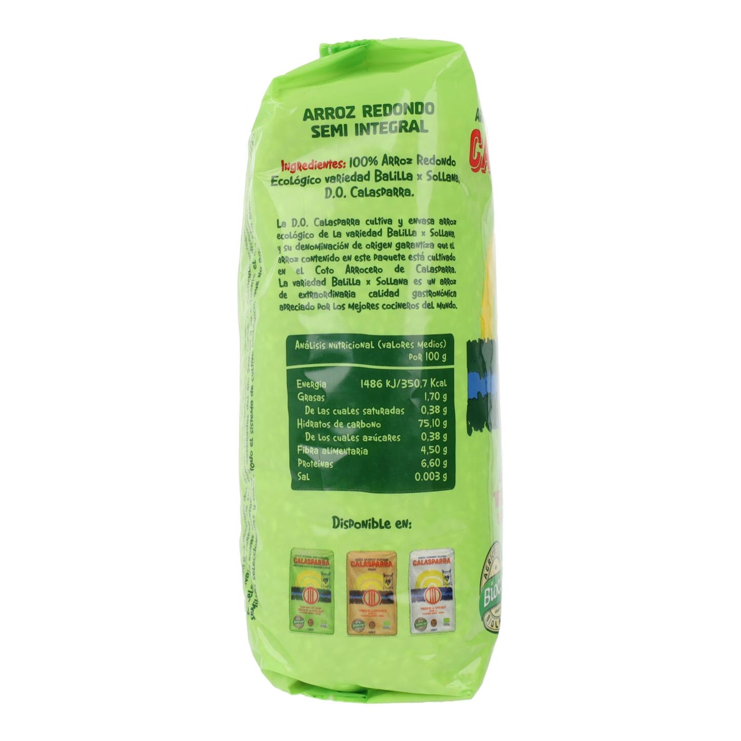 Ryż półpełnoziarnisty Calasparra Biocop 1 kg