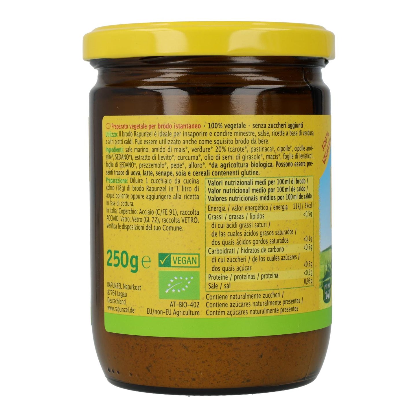 Bouillon de légumes Rapunzel, 250 g