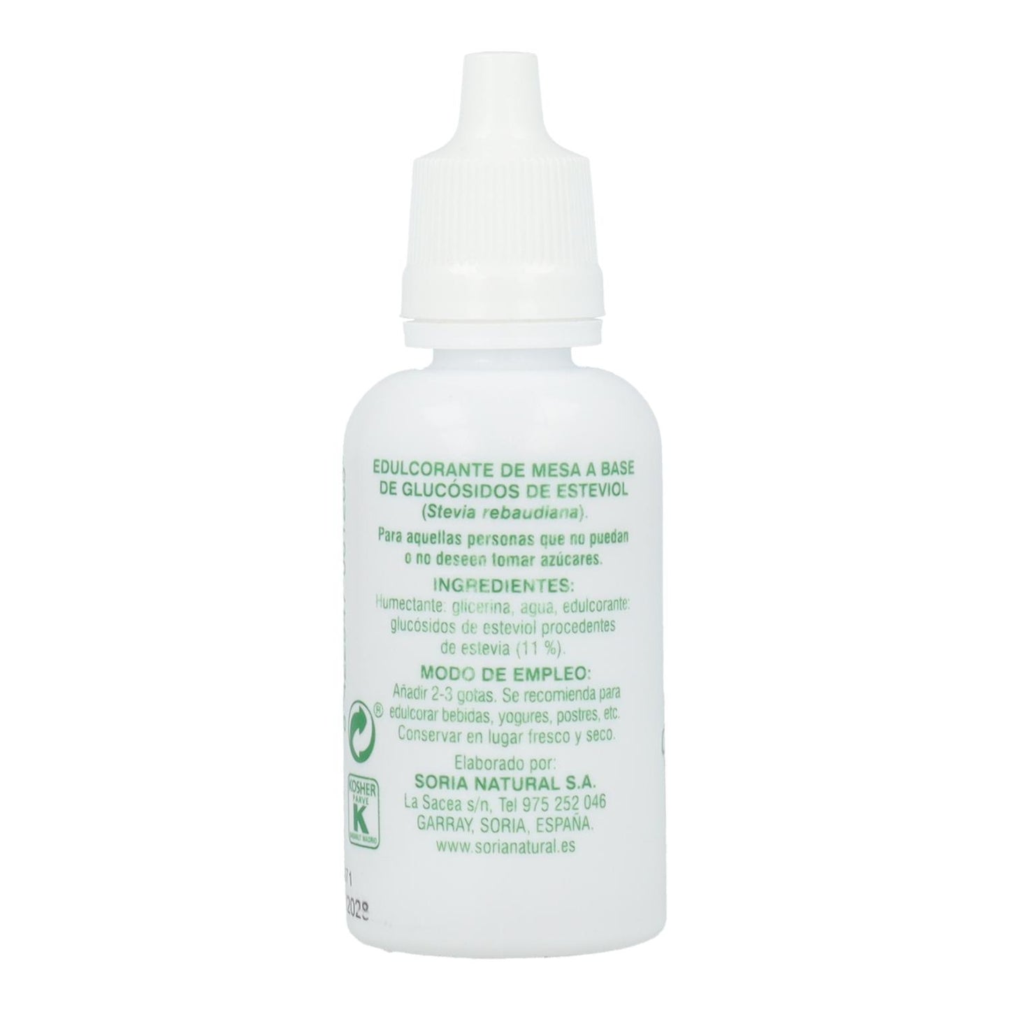 Steviat druppels Soria Natural, 30 ml