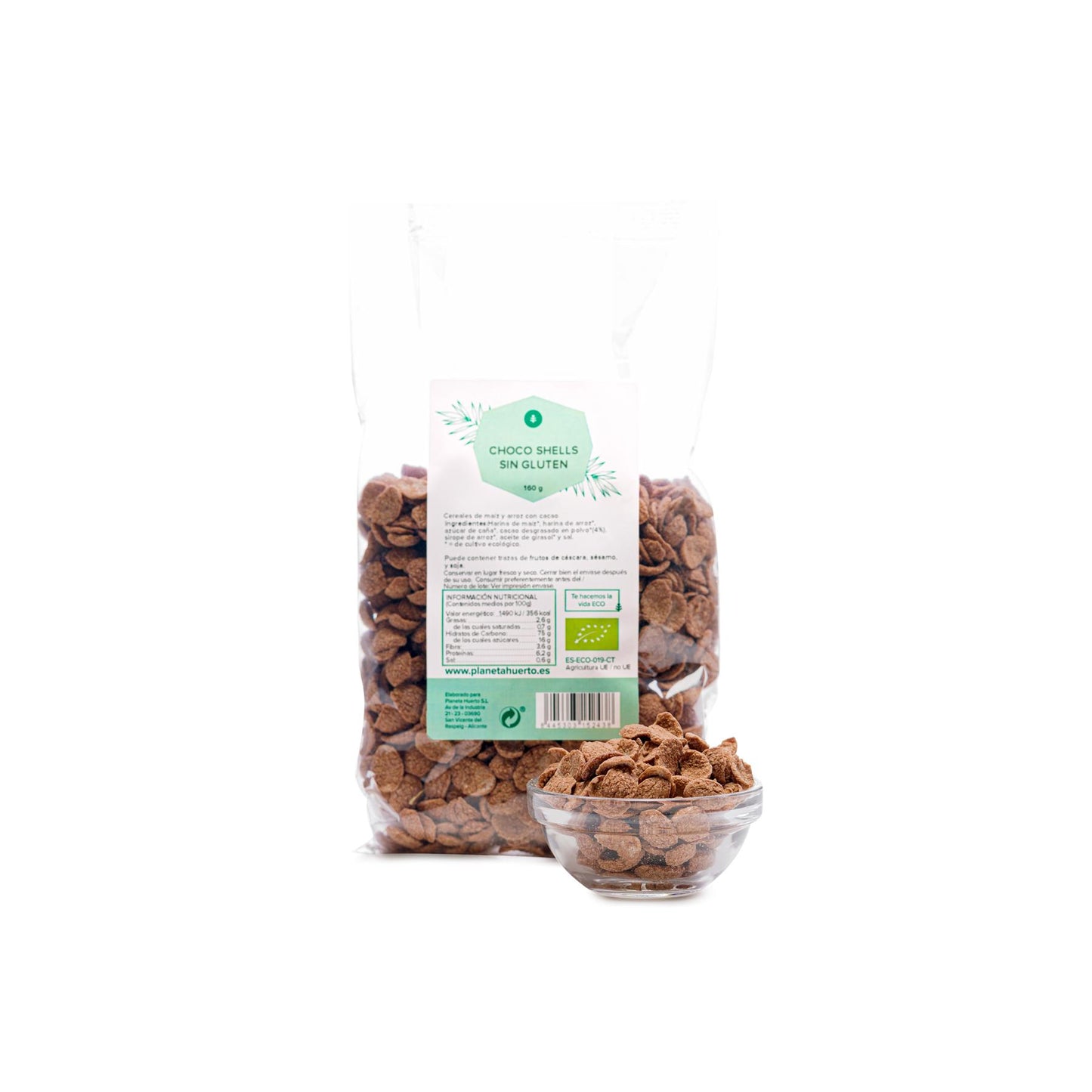 Chocoshells ECO Glutenfri Chocoshells Planet Garden 160 g