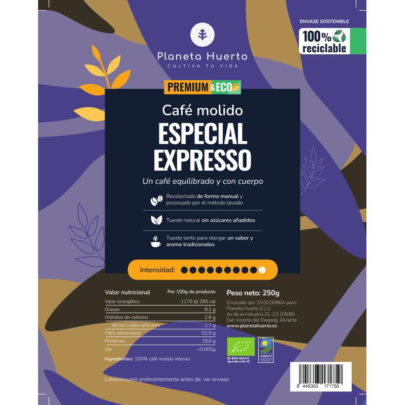 Caffè macinato Eco special Expresso Planeta Huerto 250 g