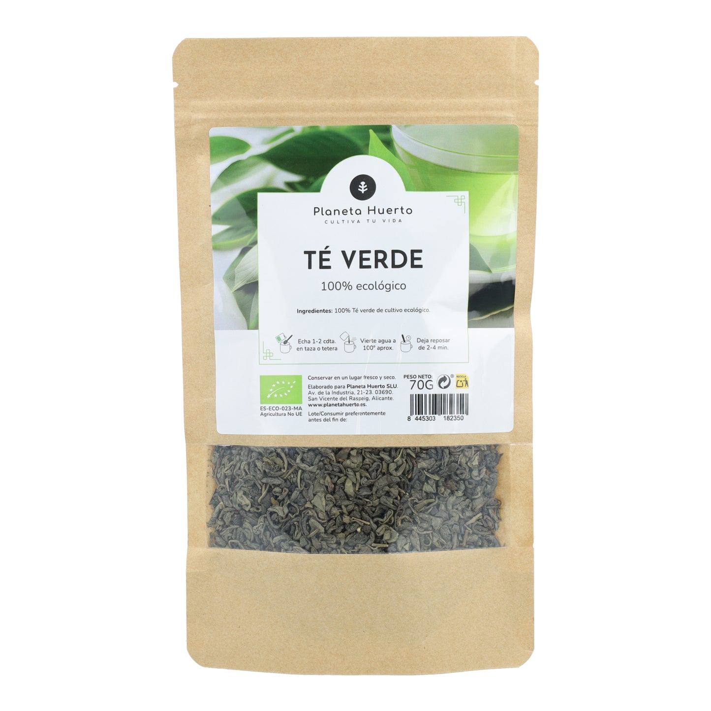 Green tea gunpowder ECO Planeta Huerto 70g