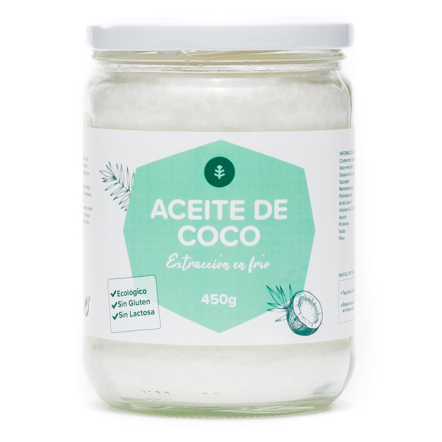 Olio di cocco vergine ECO Planeta Huerto 500 ml
