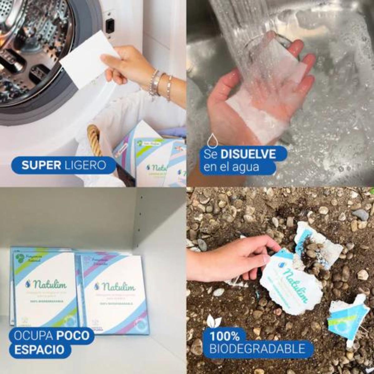 Bandes de lavage écologiques à la lavande, Natulim, 40 lavages