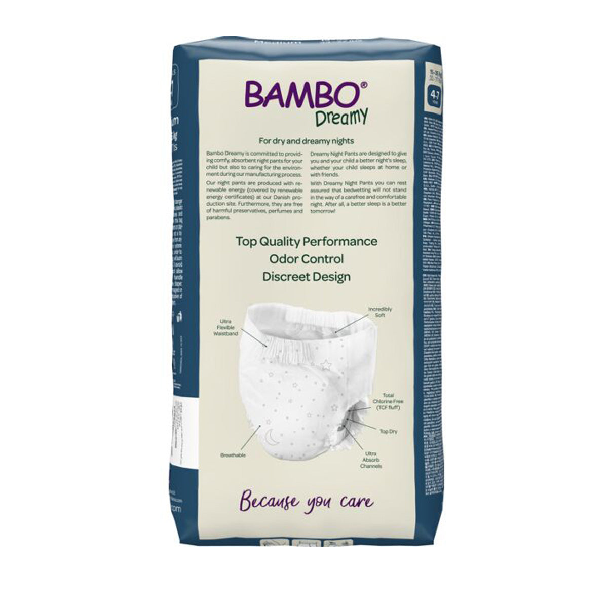 Bambo Dreamy broek voor 's nachts M (15-35 kg) 10 stuks Bambo Nature