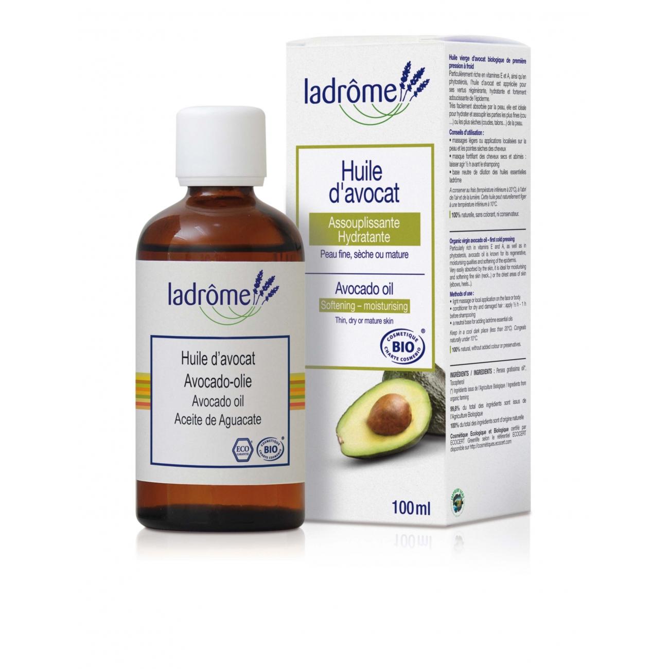 Olio di avocado per massaggi Ladrôme, 100 ml