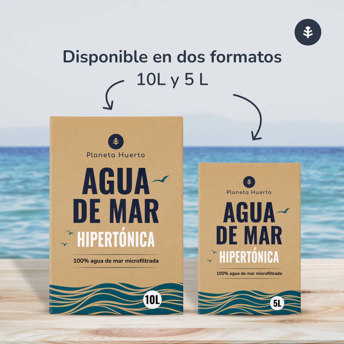 Agua De Mar Hipertónica Planeta Huerto 10 L