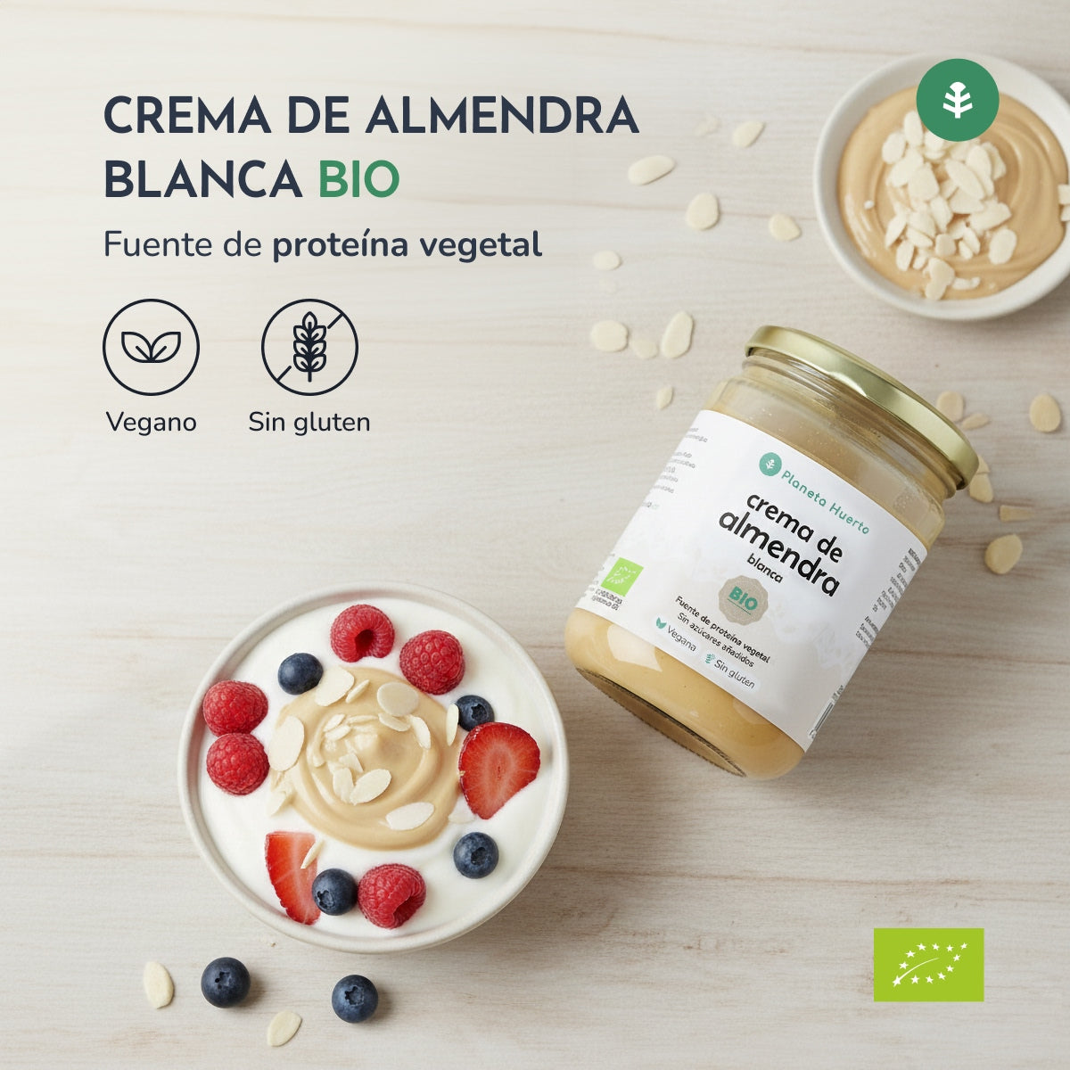 Witte amandelcrème ECO Planeta Huerto