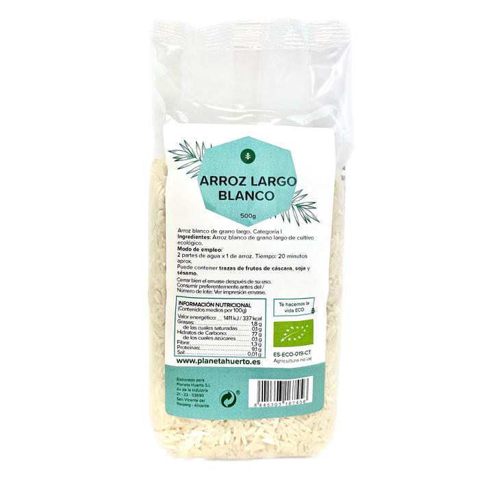 White long white rice ECO Planeta Huerto 500 g