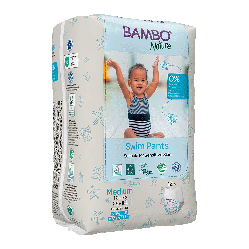Bambo Nature waterdichte luiers maat M (+ 12 kg) Bambo Nature 12 stuks