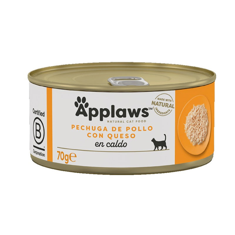 Applaws Cat Latta Pollo con formaggio 70 g Cibo umido per gatti naturale senza cereali