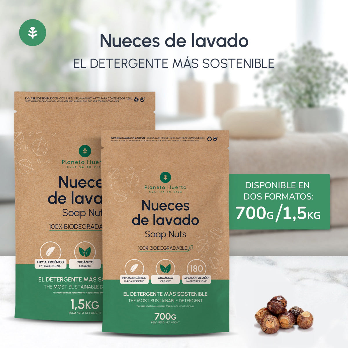 Planeta Huerto Gewassen walnoten 1,5 kg