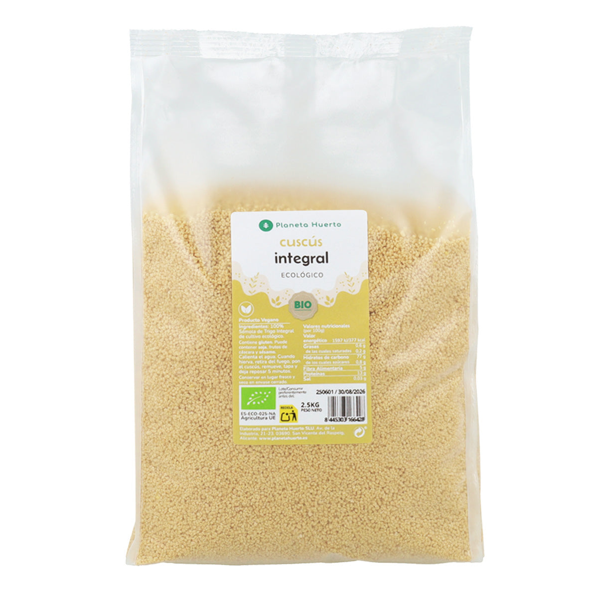 Couscous complet ECO Planeta Huerto 2,5 kg