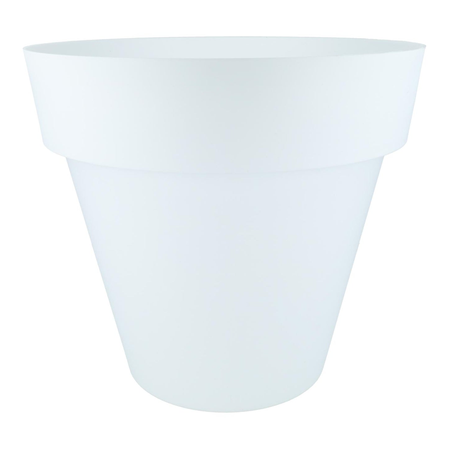 White Flower Pot D 18 x 15